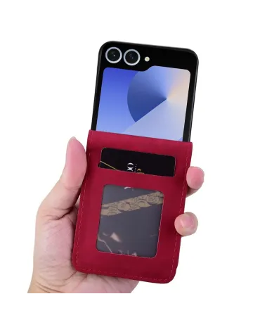Coque Samsung Galaxy Z Flip 7 Motif Losanges avec Bracelet | RHOMBA Rouge foncé - photo 8
