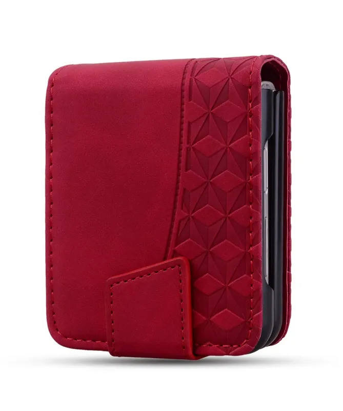 Coque Samsung Galaxy Z Flip 7 Motif Losanges avec Bracelet | RHOMBA