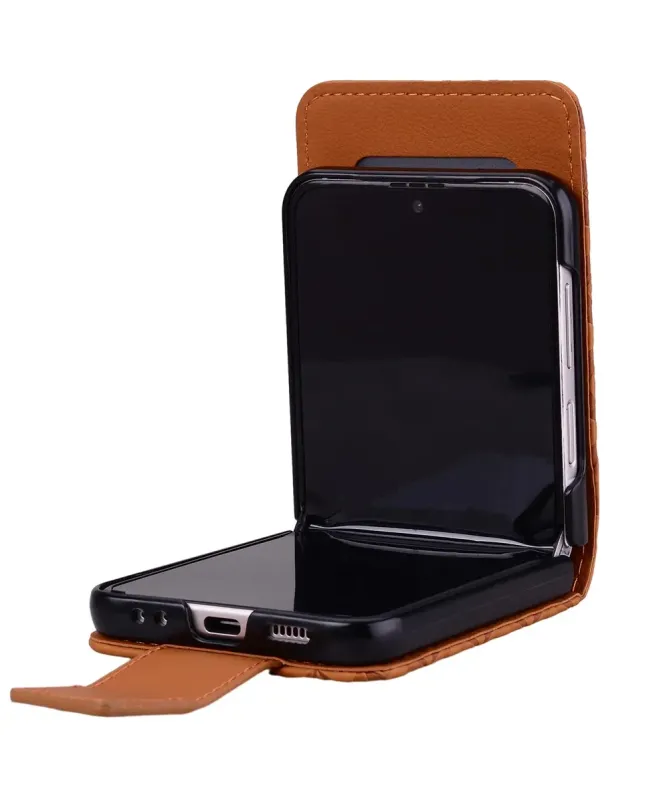 Coque Samsung Galaxy Z Flip 7 Motif Losanges avec Bracelet | RHOMBA