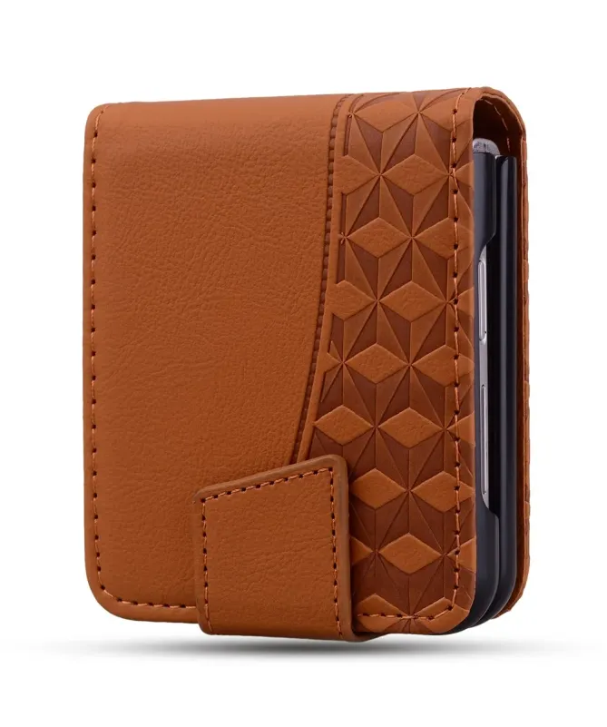 Coque Samsung Galaxy Z Flip 7 Motif Losanges avec Bracelet | RHOMBA