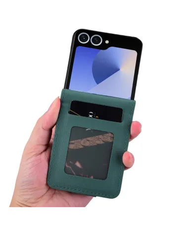 Coque Samsung Galaxy Z Flip 7 Motif Losanges avec Bracelet | RHOMBA Vert foncé - photo 20