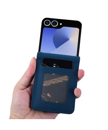 Coque Samsung Galaxy Z Flip 7 Motif Losanges avec Bracelet | RHOMBA Bleu marine - photo 26