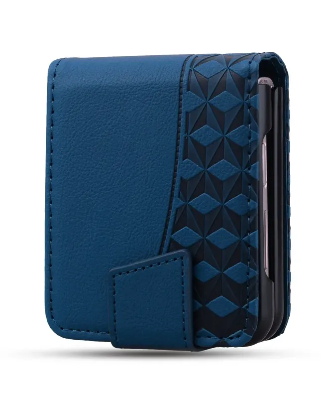 Coque Samsung Galaxy Z Flip 7 Motif Losanges avec Bracelet | RHOMBA