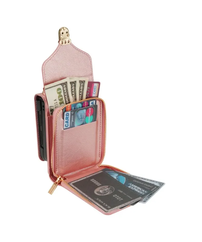 Coque Samsung Galaxy Z Flip 7 Portefeuille avec Fermeture Éclair | ROS