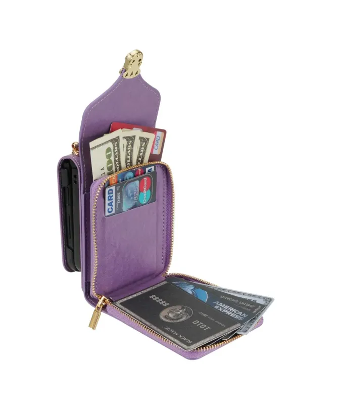 Coque Samsung Galaxy Z Flip 7 Portefeuille avec Fermeture Éclair | ROS