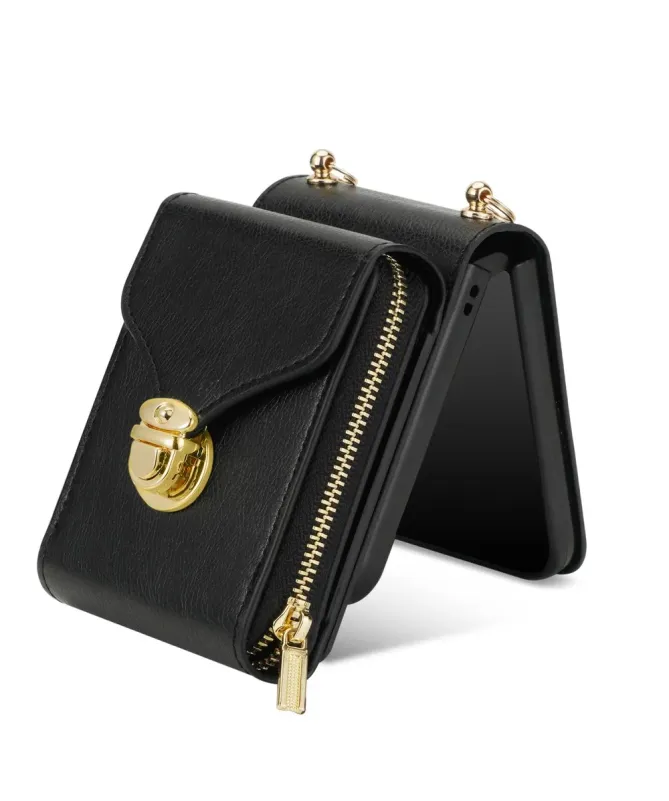 Coque Samsung Galaxy Z Flip 7 Portefeuille avec Fermeture Éclair | ROS