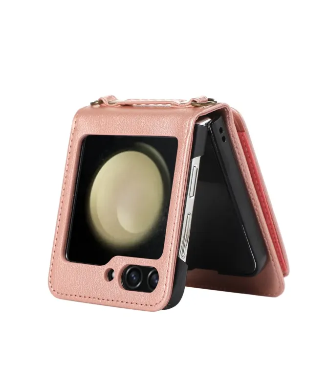 Coque Samsung Galaxy Z Flip 7 avec Porte-cartes et Anneau | VELARIS