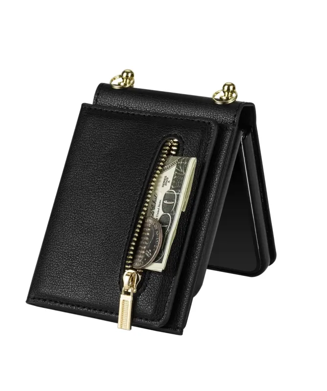 Coque Samsung Galaxy Z Flip 7 Portefeuille avec Fermeture Éclair | SEC