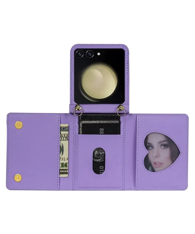 Coque Samsung Galaxy Z Flip 7 Portefeuille avec Fermeture Éclair | SEC