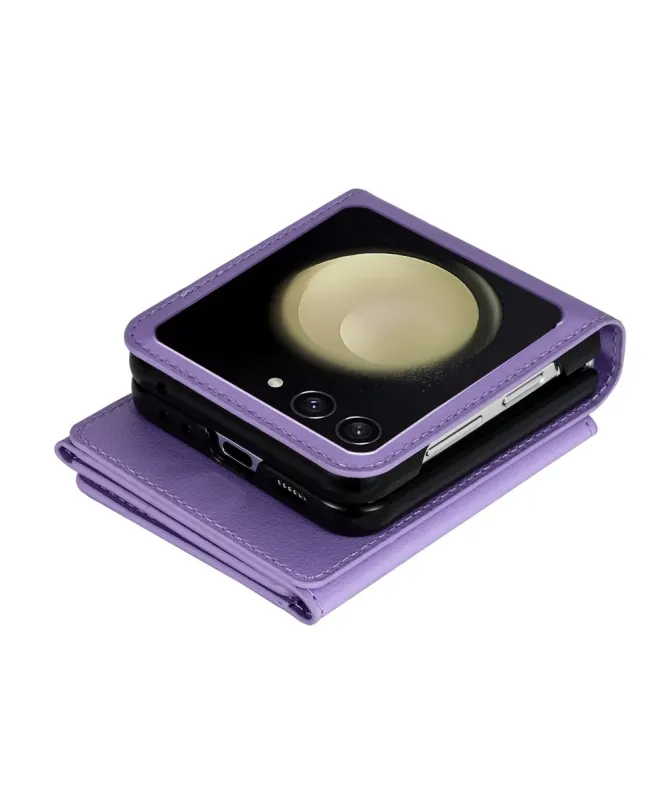 Coque Samsung Galaxy Z Flip 7 Portefeuille avec Fermeture Éclair | SEC