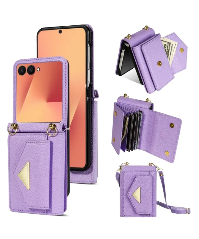 Coque Samsung Galaxy Z Flip 7 avec Porte-cartes et Sangle | AMBRA