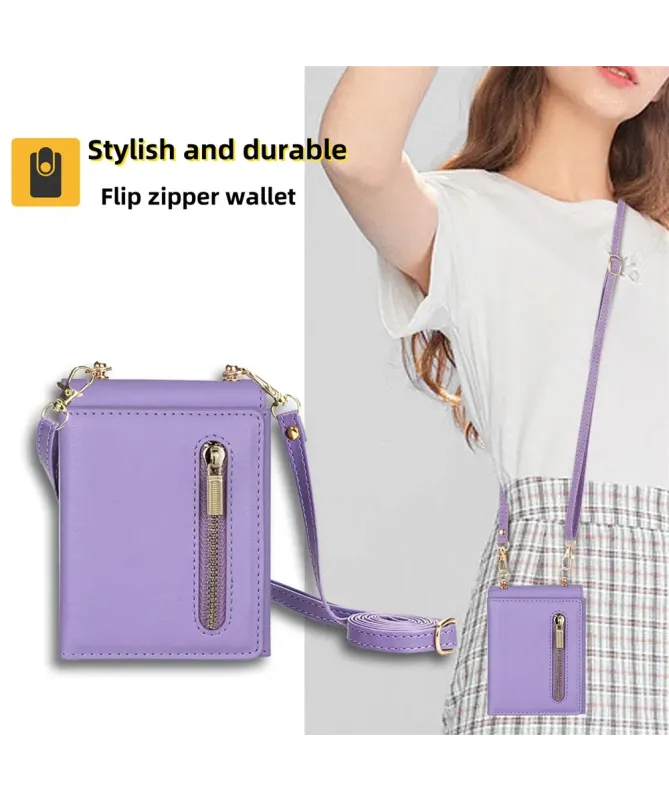 Coque Samsung Galaxy Z Flip 7 Portefeuille avec Fermeture Éclair | SEC