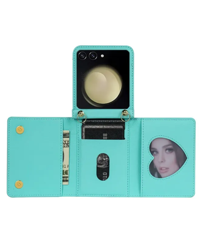 Coque Samsung Galaxy Z Flip 7 Portefeuille avec Fermeture Éclair | SEC