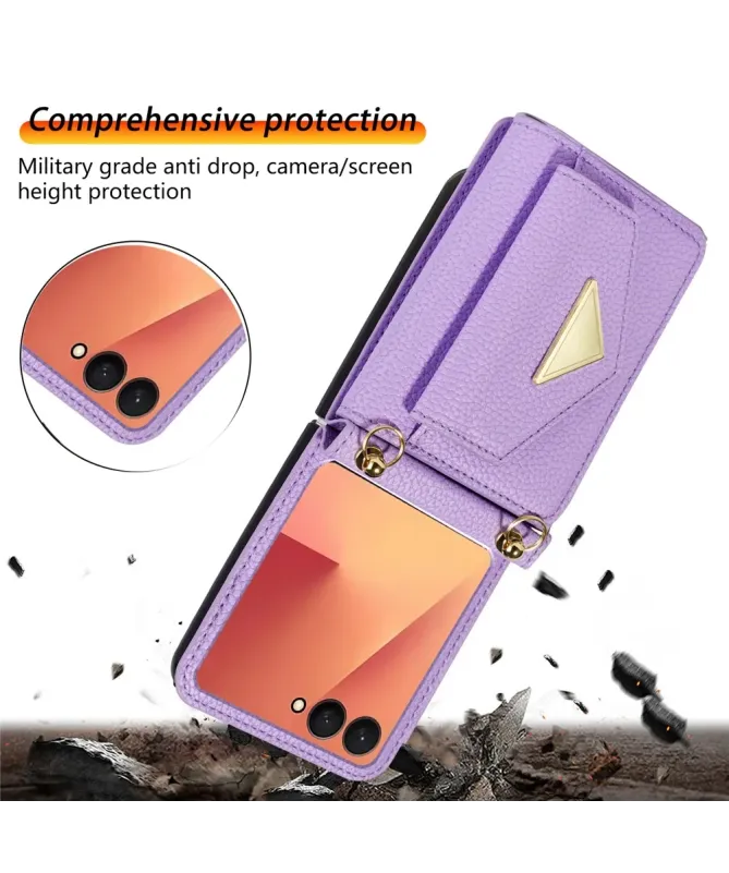 Coque Samsung Galaxy Z Flip 7 avec Porte-cartes et Sangle | AMBRA