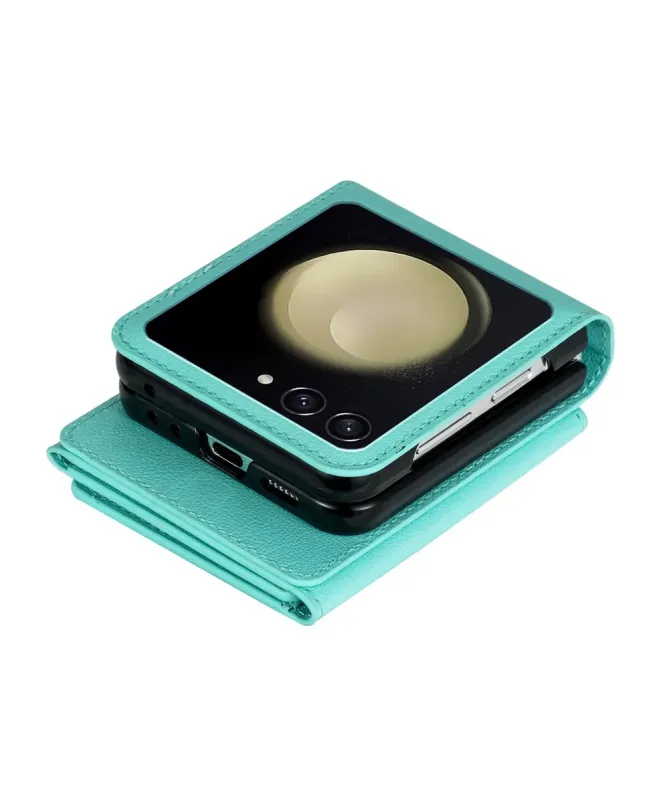 Coque Samsung Galaxy Z Flip 7 Portefeuille avec Fermeture Éclair | SEC