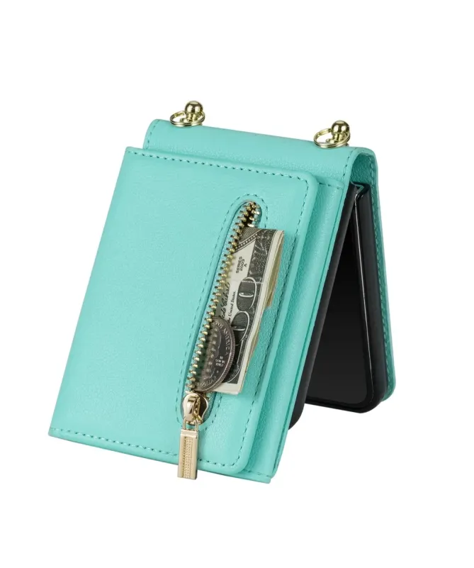 Coque Samsung Galaxy Z Flip 7 Portefeuille avec Fermeture Éclair | SEC