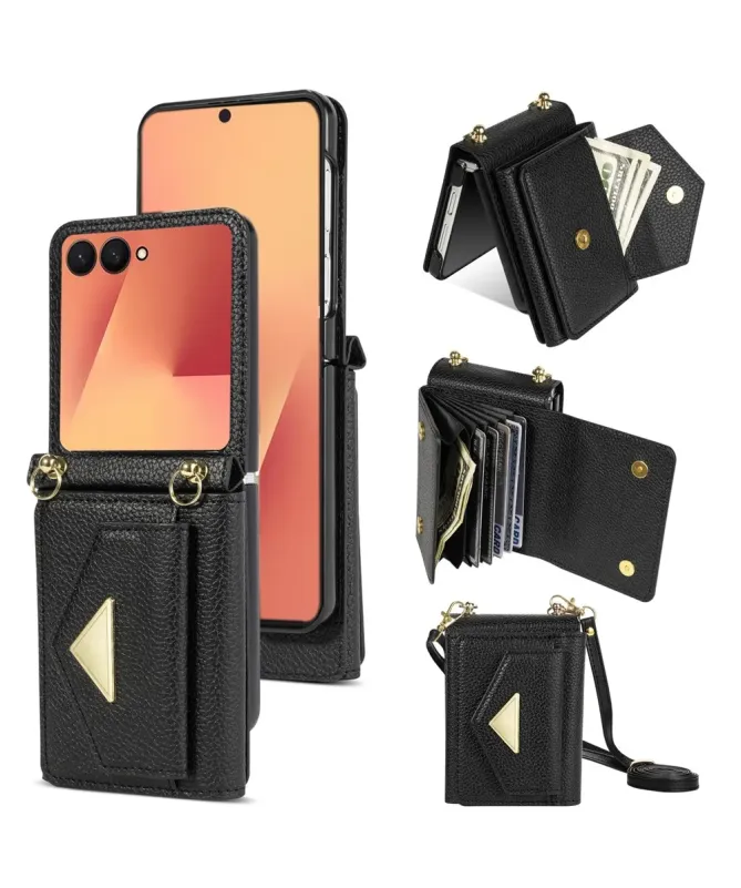 Coque Samsung Galaxy Z Flip 7 avec Porte-cartes et Sangle | AMBRA