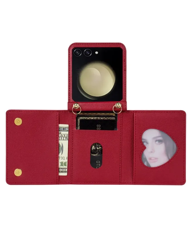 Coque Samsung Galaxy Z Flip 7 Portefeuille avec Fermeture Éclair | SEC