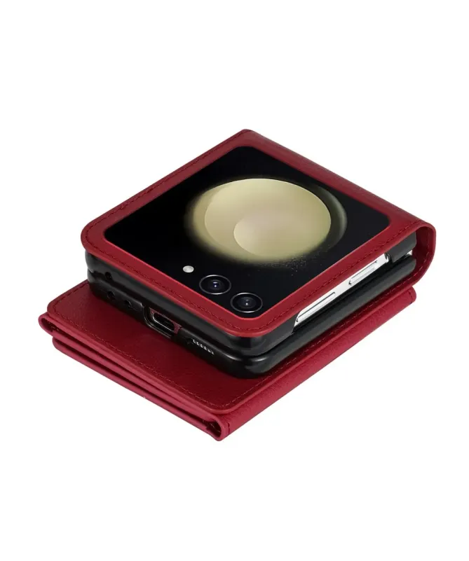 Coque Samsung Galaxy Z Flip 7 Portefeuille avec Fermeture Éclair | SEC