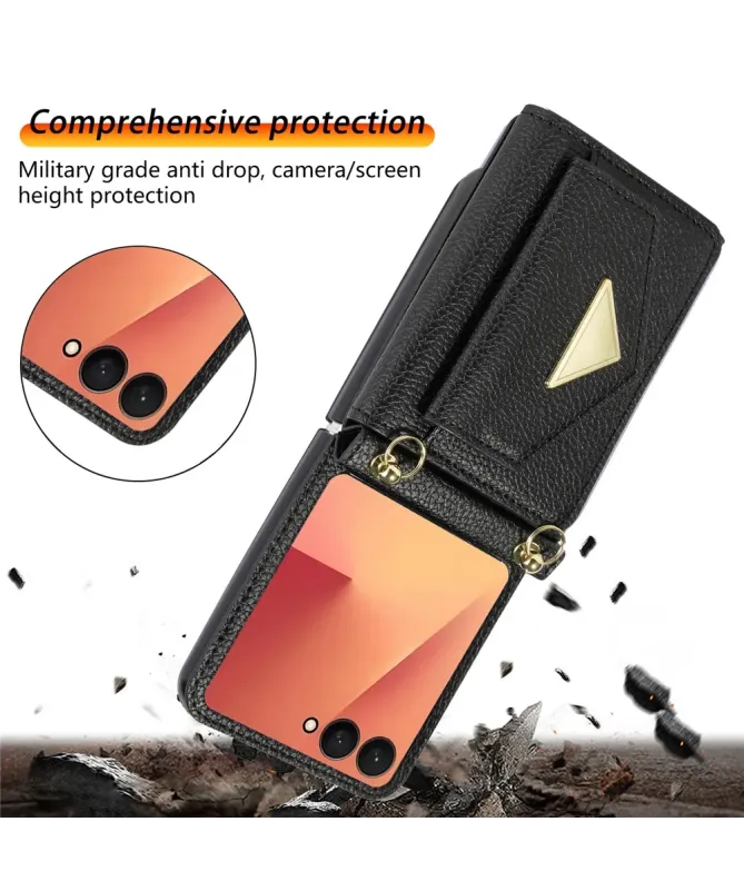 Coque Samsung Galaxy Z Flip 7 avec Porte-cartes et Sangle | AMBRA