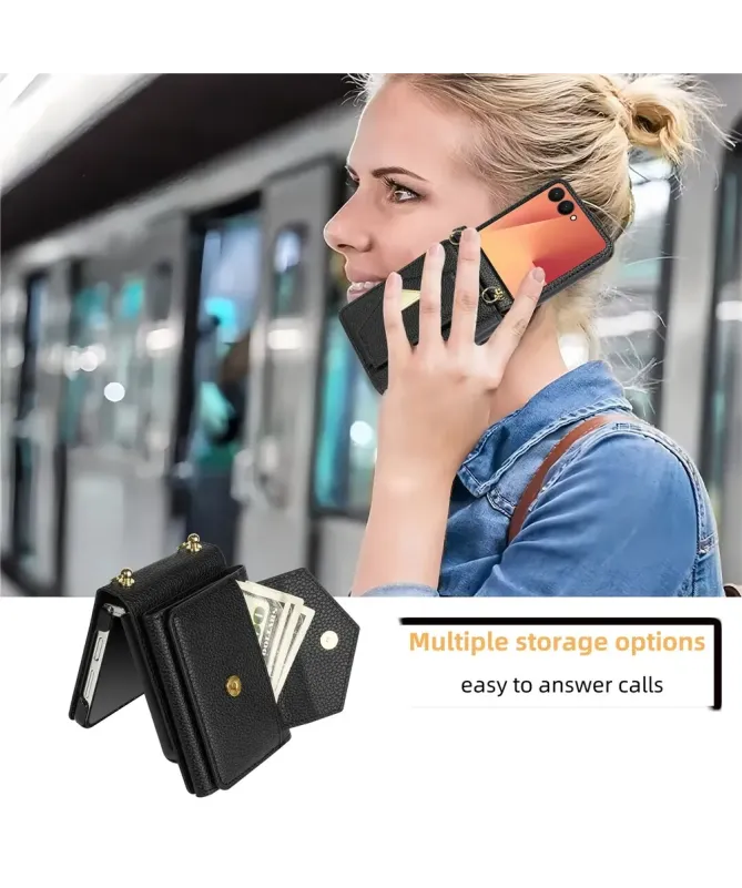 Coque Samsung Galaxy Z Flip 7 avec Porte-cartes et Sangle | AMBRA