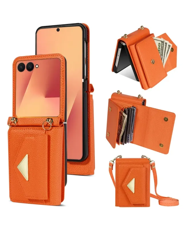 Coque Samsung Galaxy Z Flip 7 avec Porte-cartes et Sangle | AMBRA