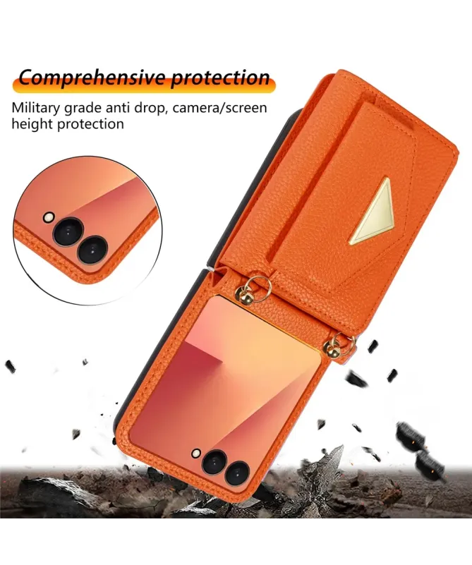 Coque Samsung Galaxy Z Flip 7 avec Porte-cartes et Sangle | AMBRA