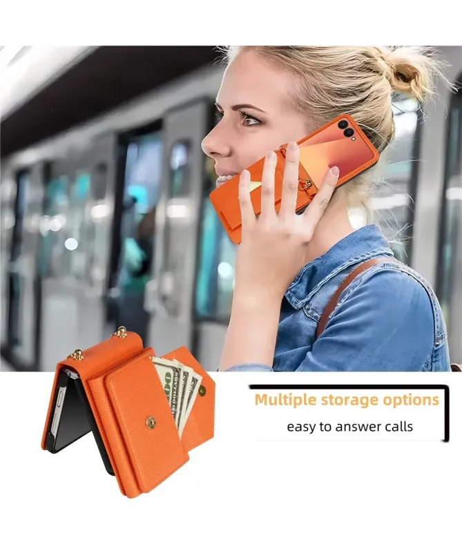 Coque Samsung Galaxy Z Flip 7 avec Porte-cartes et Sangle | AMBRA