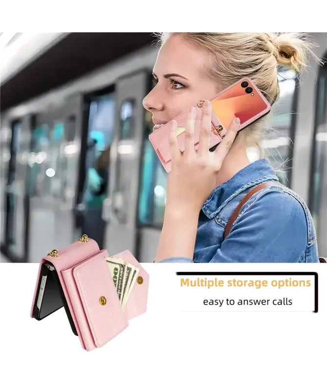 Coque Samsung Galaxy Z Flip 7 avec Porte-cartes et Sangle | AMBRA