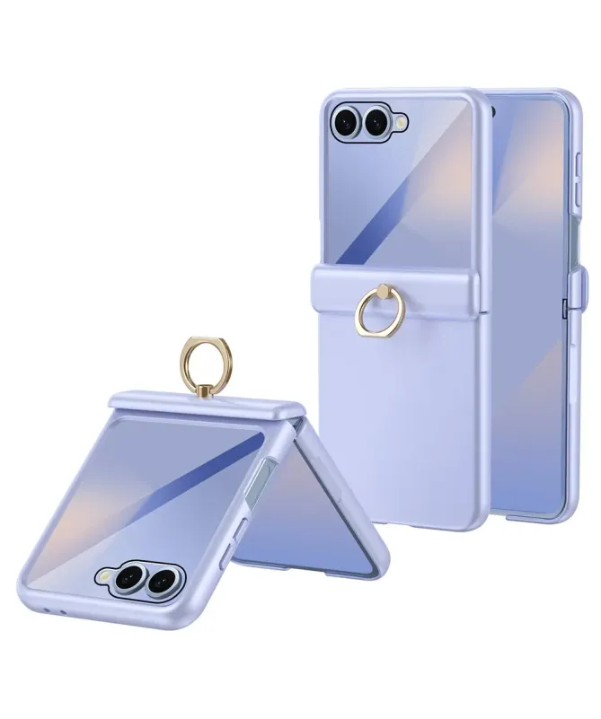 Coque Samsung Galaxy Z Flip 7 avec anneau et protection charnière