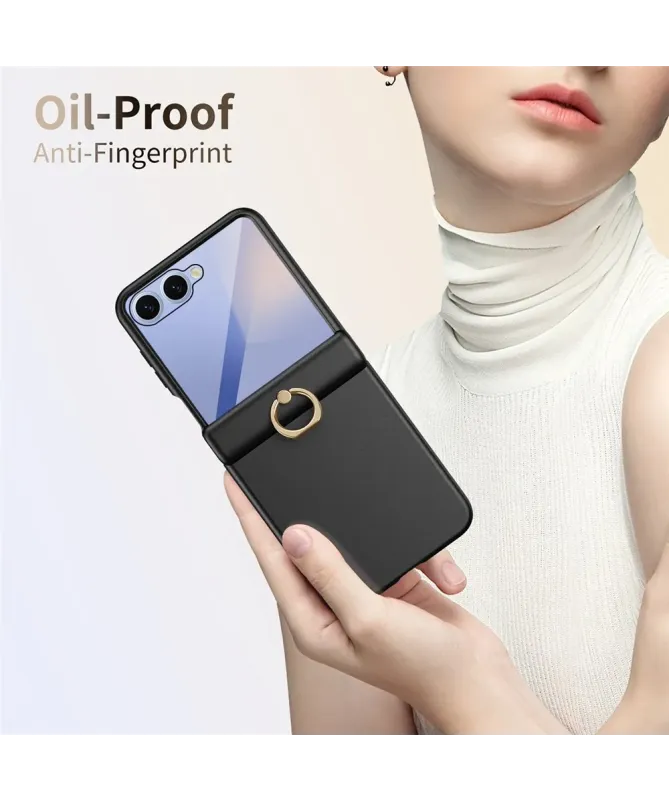 Coque Samsung Galaxy Z Flip 7 avec anneau et protection charnière