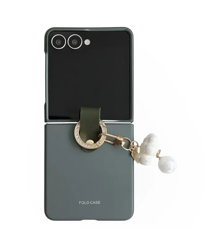 Coque Samsung Galaxy Z Flip 7 Ultra Fine avec Pendentif Perlé | PEARLY