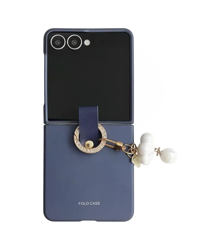 Coque Samsung Galaxy Z Flip 7 Ultra Fine avec Pendentif Perlé | PEARLY