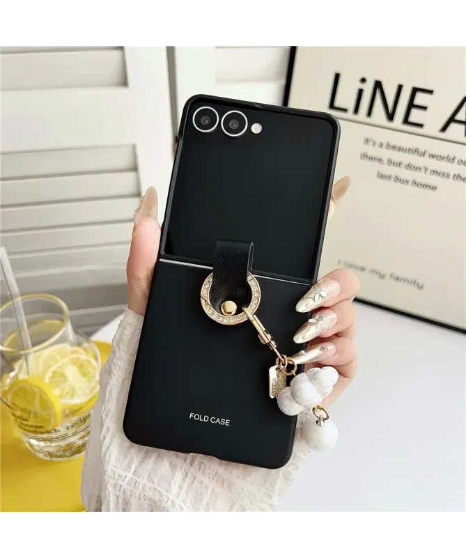 Coque Samsung Galaxy Z Flip 7 Ultra Fine avec Pendentif Perlé | PEARLY
