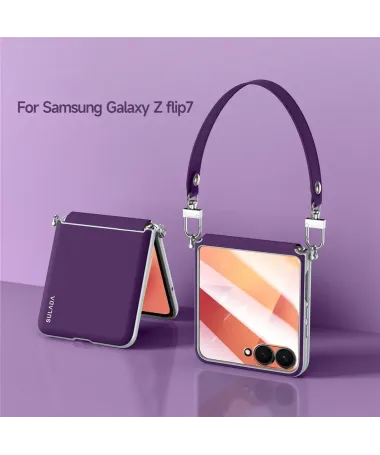 Coque Samsung Galaxy Z Flip 7 avec Sangle | FLEXSTRAP Violet - photo 8