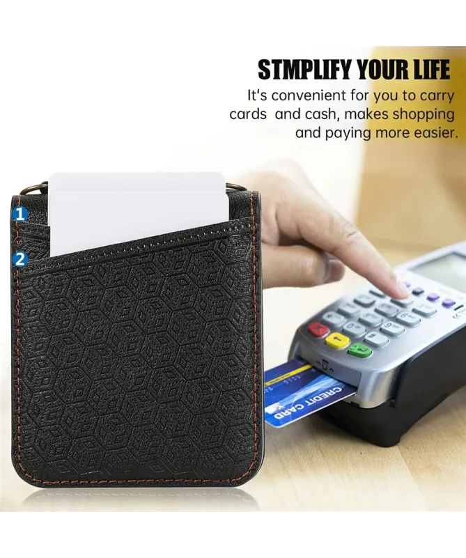 Coque Samsung Galaxy Z Flip 7 Porte‑cartes Motif Losange | HEX