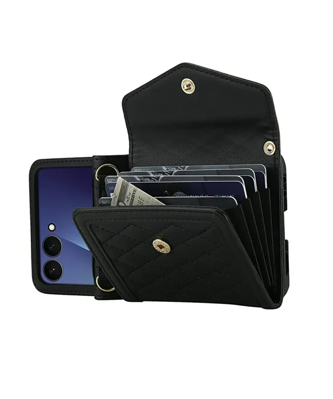 Etui Portefeuille Samsung Galaxy Z Flip 7 Anti‑RFID | ELEGANZA