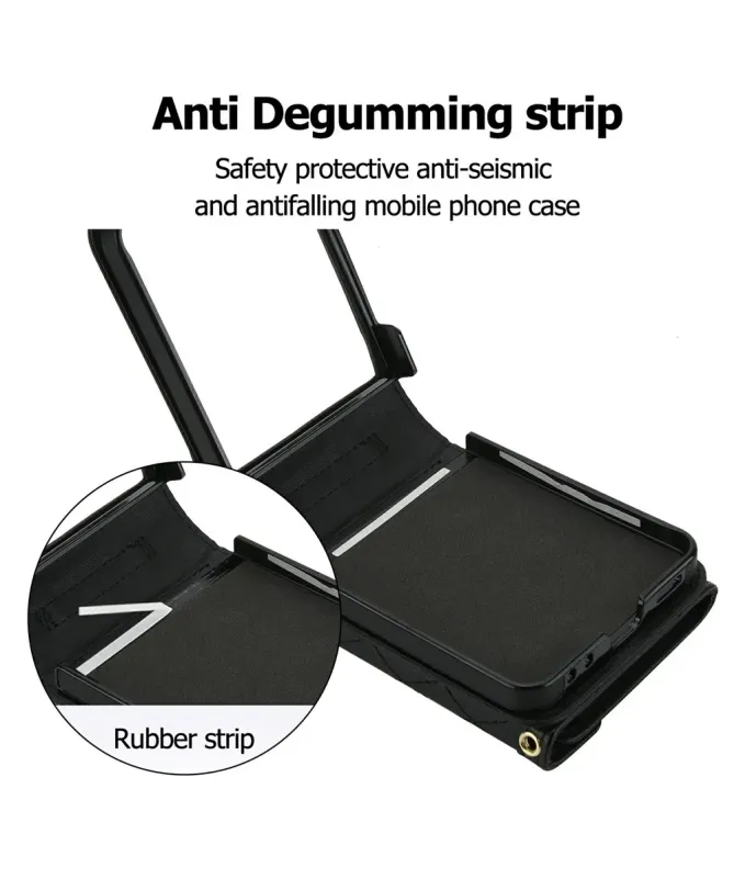 Etui Portefeuille Samsung Galaxy Z Flip 7 Anti‑RFID | ELEGANZA