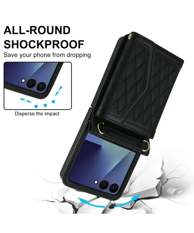 Etui Portefeuille Samsung Galaxy Z Flip 7 Anti‑RFID | ELEGANZA