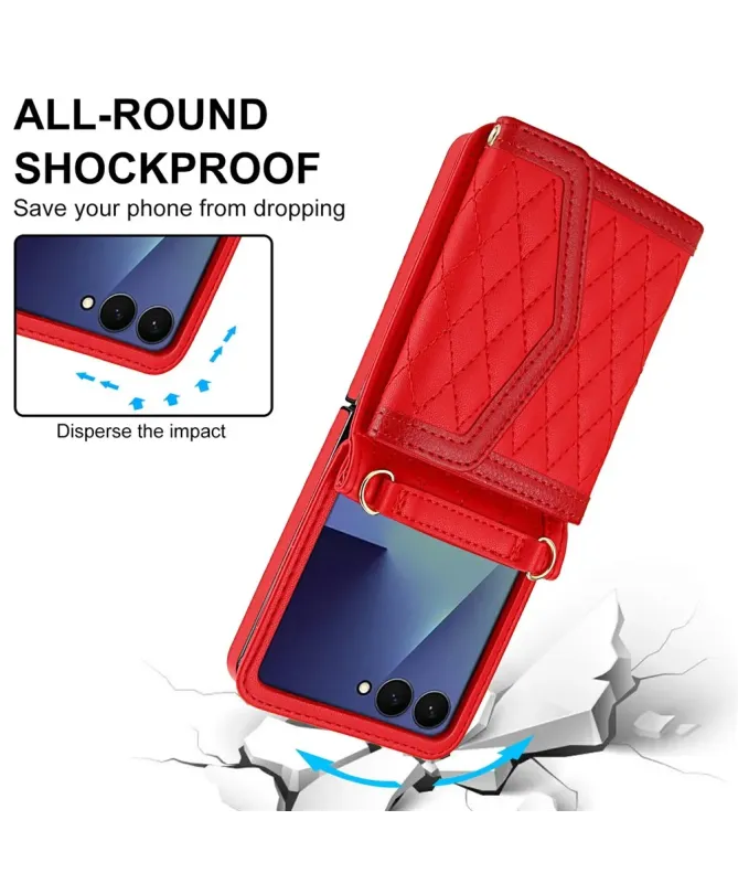 Etui Portefeuille Samsung Galaxy Z Flip 7 Anti‑RFID | ELEGANZA