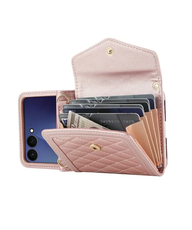 Etui Portefeuille Samsung Galaxy Z Flip 7 Anti‑RFID | ELEGANZA