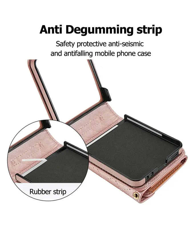 Etui Portefeuille Samsung Galaxy Z Flip 7 Anti‑RFID | ELEGANZA