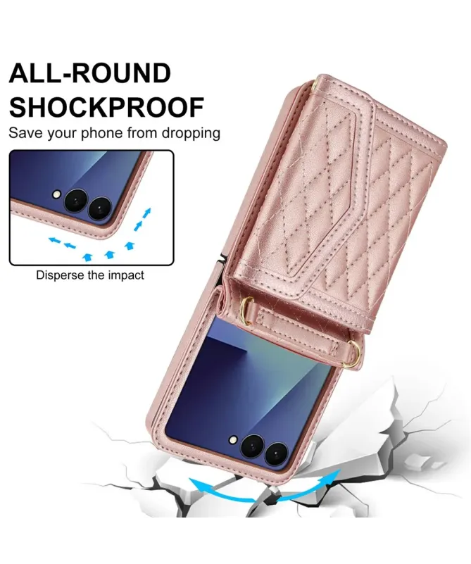 Etui Portefeuille Samsung Galaxy Z Flip 7 Anti‑RFID | ELEGANZA