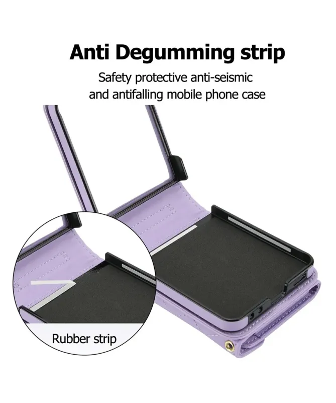 Etui Portefeuille Samsung Galaxy Z Flip 7 Anti‑RFID | ELEGANZA