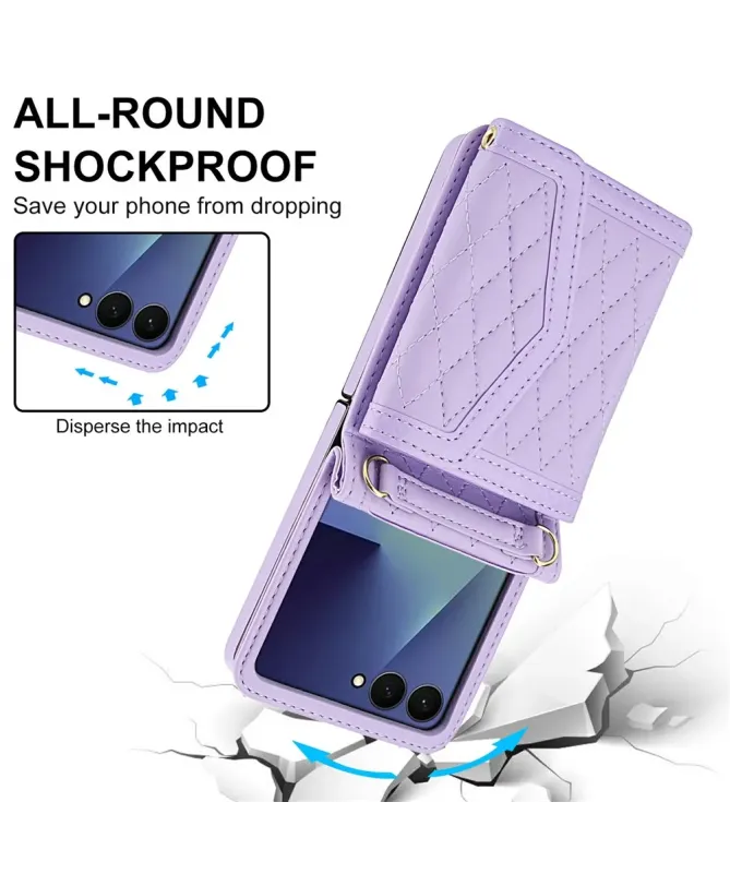 Etui Portefeuille Samsung Galaxy Z Flip 7 Anti‑RFID | ELEGANZA