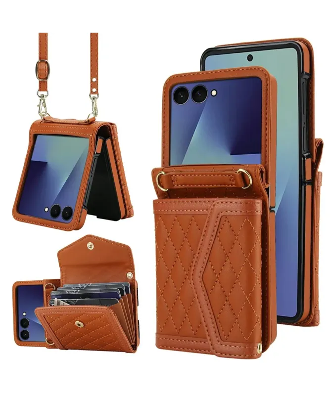 Etui Portefeuille Samsung Galaxy Z Flip 7 Anti‑RFID | ELEGANZA