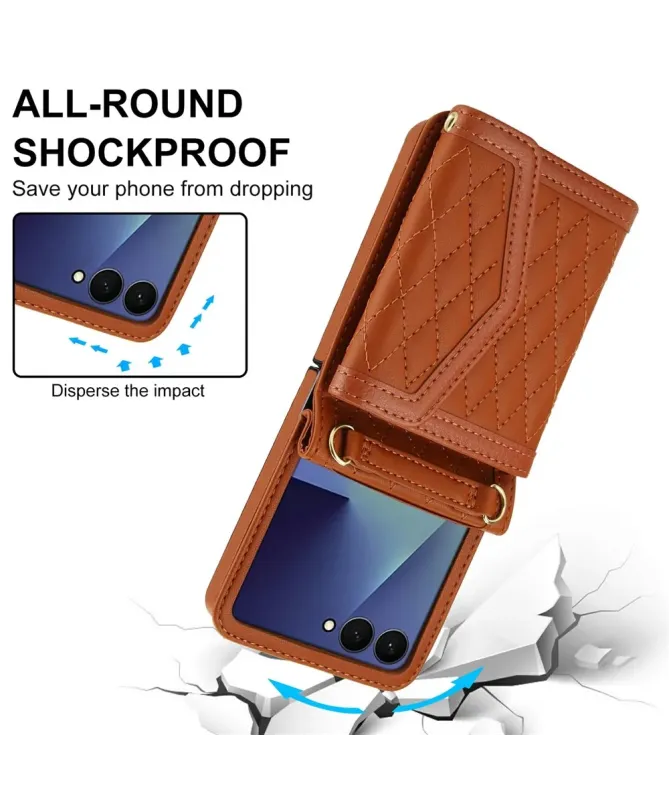 Etui Portefeuille Samsung Galaxy Z Flip 7 Anti‑RFID | ELEGANZA