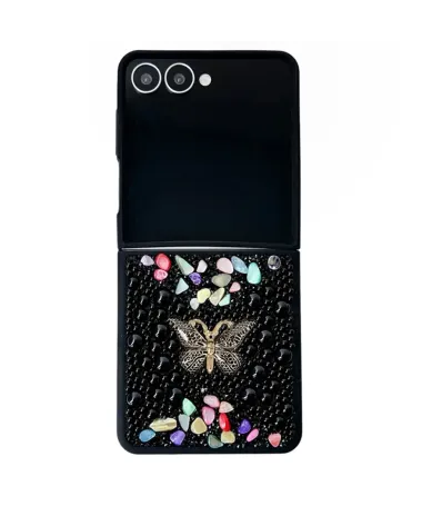 Coque Samsung Galaxy Z Flip 7 avec Strass Papillon | GLINT