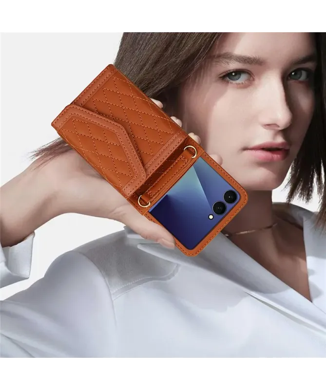 Etui Portefeuille Samsung Galaxy Z Flip 7 Anti‑RFID | ELEGANZA