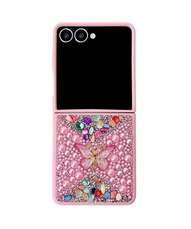 Coque Samsung Galaxy Z Flip 7 avec Strass Papillon | GLINT